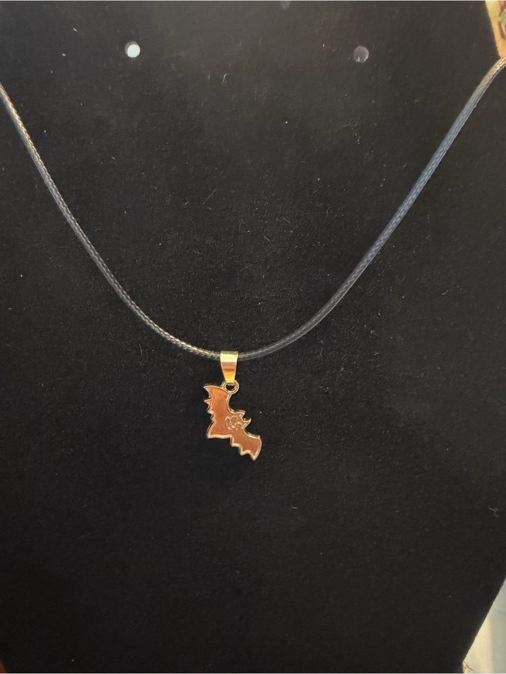 🎃New🎃Gold Bat Pendant Necklace